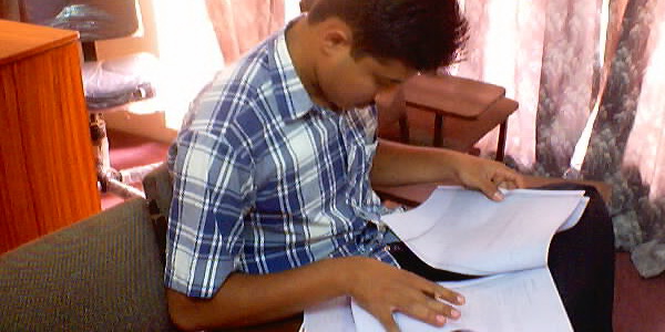 Student in TOEFL Class